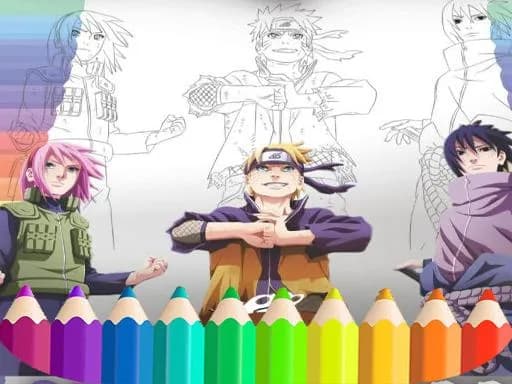 Naruto Shippuden Boyama Kitabı: Ninja Çizim Kitabı