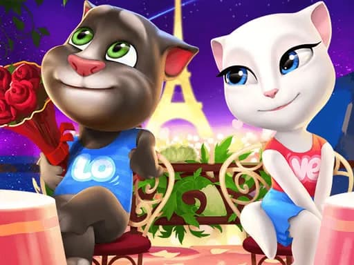 Konuşan Tom ve Angela Boyama