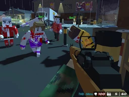 GunGame 24 Piksel blok savaş