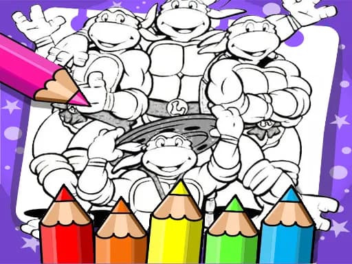 Ninja Kaplumbağa Boyama Kitabı