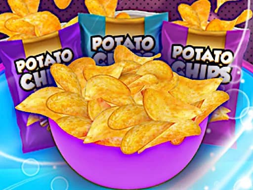 Lezzetli Patates Cipsi Yapımcısı Kızlar