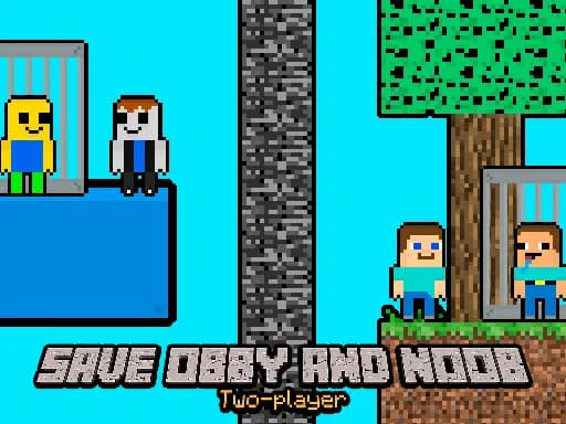 Obby ve Noob İki Oyunculu Kaçış Oyunu