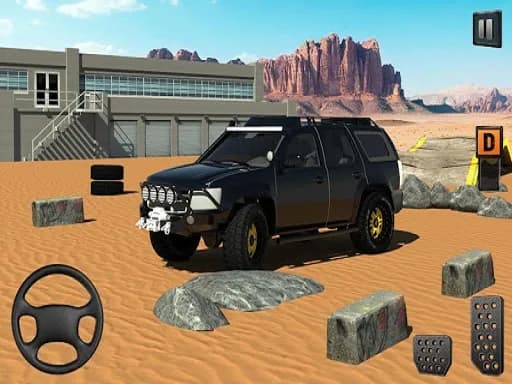 Gerçek Jeep 4x4 Park Etme Sürüşü 3D