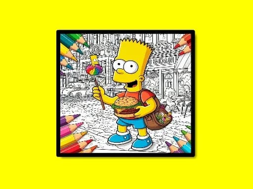 BTS Simpsons Boyama Kitabı