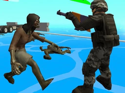 Zombie Savaşları Üstten Görüş Hayatta Kalma