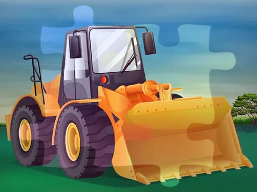 Bulldozerler Yapboz Oyunu