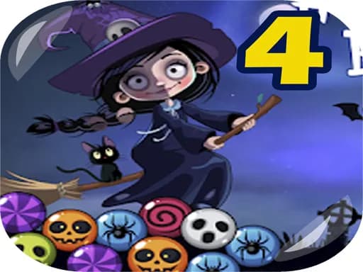 Bubble Shooter Eğlenceli Cadılar Bayramı Kağıt Katlama