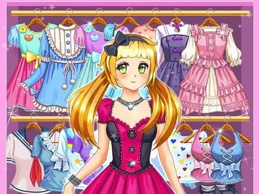 Kızlar için Anime Kawaii Giydirme Oyunu